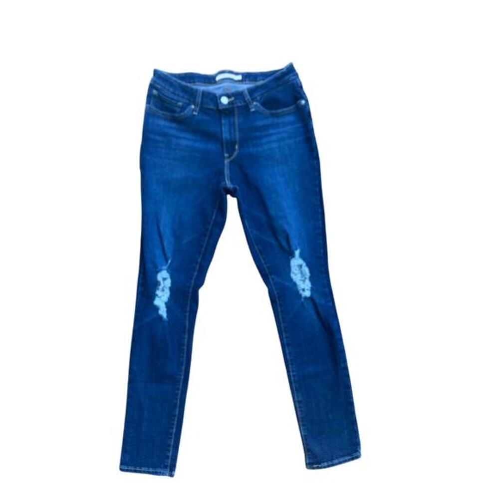 Levi’s 711 Distressed Skinny Jeans | Women’s Size 31 Mid Rise Blue